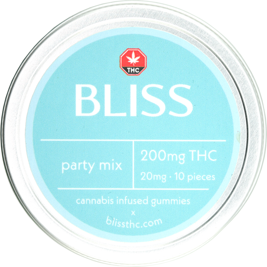 THC Party Mix Gummies by Bliss